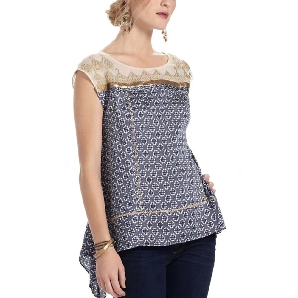🌸 Anthropologie | Floreat Sleeveless Top XS - Picture 1 of 12